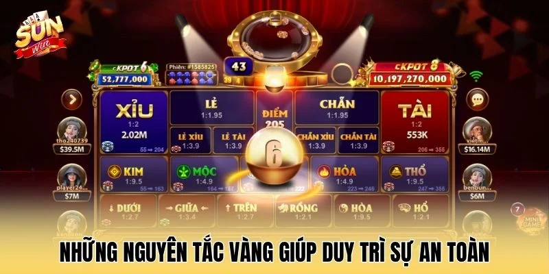 Những nguyên tắc vàng giúp duy trì sự an toàn