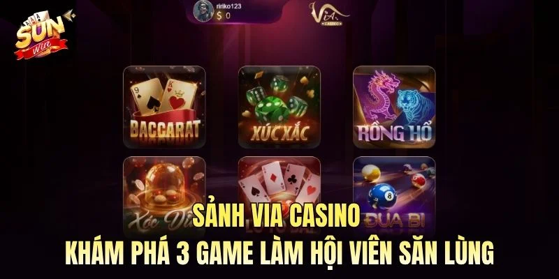 Sảnh Via Casino